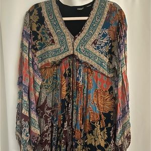 Nwt tolani kyra dress in tangerine print